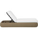 Barcelona Natural / Stinson White Outdoor Lounger